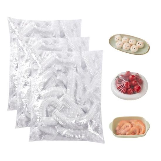 Amebleak 200 Pièces Charlotte Alimentaire Reutilisable Avec Boîte De Rangement Pour Film