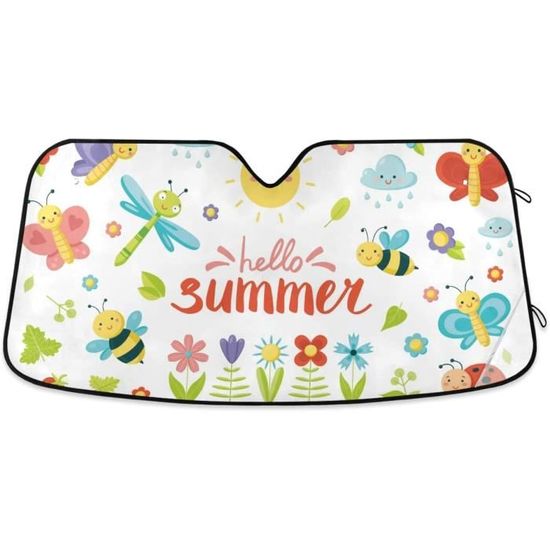 Pare-Soleil Pour Voiture 150x70cm - Design Œil Amusant, Pliable, Réfléchissant