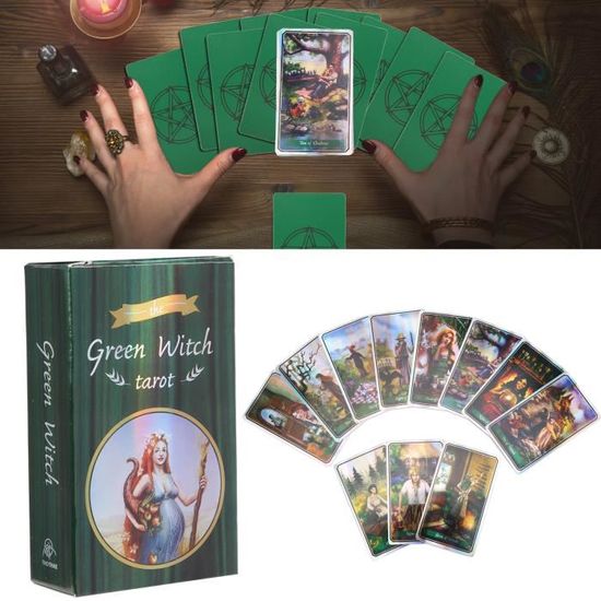 78PCS Tarot Cartes Tarot De Divination De Prévision du Destin Mystique Jeu  De Cartes The Angels Tarot Divinatoire Version Anglaise Carte Tarot pour Le