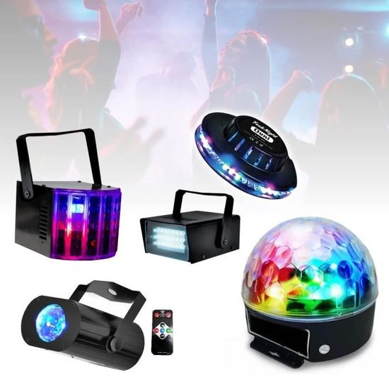 Eclairage et jeux de lumière Lytor PACK DJ Light JEUX DE LUMIÈRE LED 1 DERBY RGB 1 GOBO FLOWER