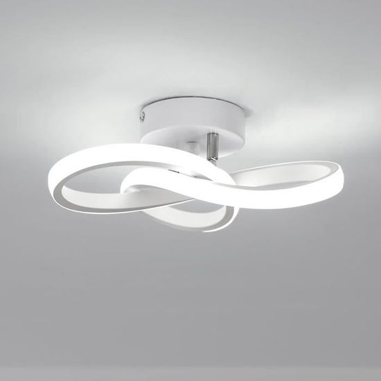 Toolight Moderne led-plafondlamp, led-plafondlamp, 22 W, 2475 lm, zilver, led-plafondlamp voor hal, keuken, slaapkamer, eetkamer, balkon, koud wit 6500 K, diameter 25 cm