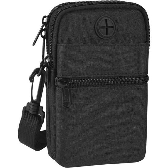 Sac Bandoulière Pour Téléphone Portable, Pochette Unisexe Pour Téléphone Cellulaire Avec Poche