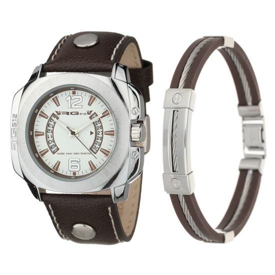 RG512 Coffret Montre et Bracelet Homme Cdiscount Bijouterie