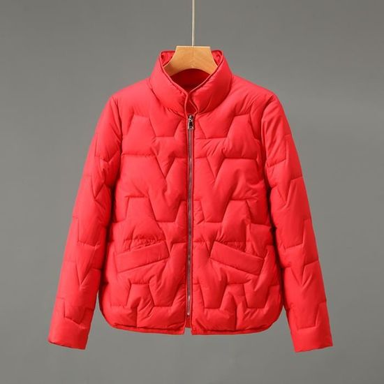 Manteau Femme Rouge « Prêt Pour Partir » - Taille L - Style Trench - Coton - Occasion Très Bon état