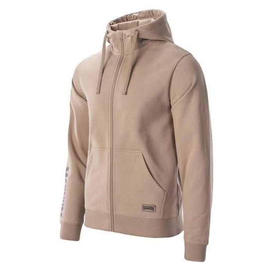 Veste Homme Sweat Capuche Hiver Chaude Doublée Veste Zippee Epaisse Couleur Unie Automne-Hiver