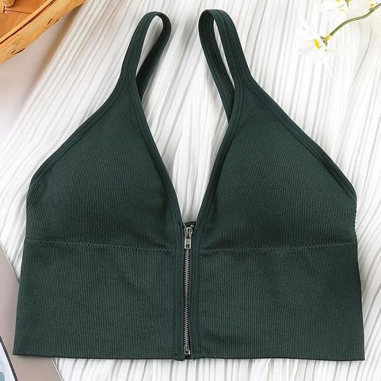 Soutien-gorge Sans Couture Pour Femmes, Col En V Profond, Bretelles Réglables, Sous-vêtements Sans Fil, Push Up, Lingerie Douce Pour Dormir