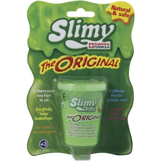 Pâte Gluante Slimy L'Original - SPLASH TOYS - Pot de 80g - Garçon - A partir de 3 ans