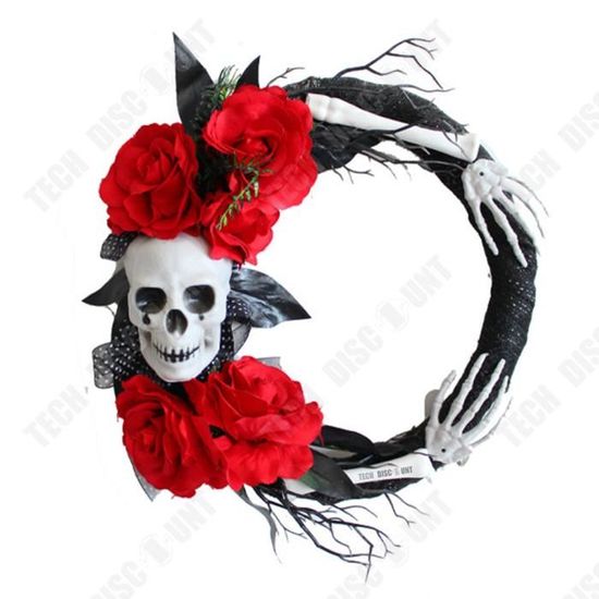 Bandeau Dia De Los Muertos Jour Des Cheveux Morts Costume D'Halloween Accessoires Pour Cheveux Pour Femmes Bandeau De Roses Fleurs Mexicaines Couronnes Jour Carnaval