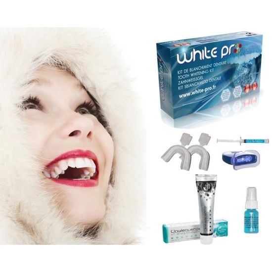 WHITE PRO KIT COMPLET blanchiment dentaire + Dentifrice Opalescence