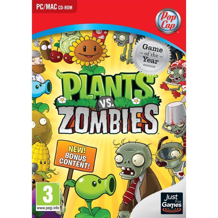 Just For Games Plants Vs Zombies Goty / Jeu PC