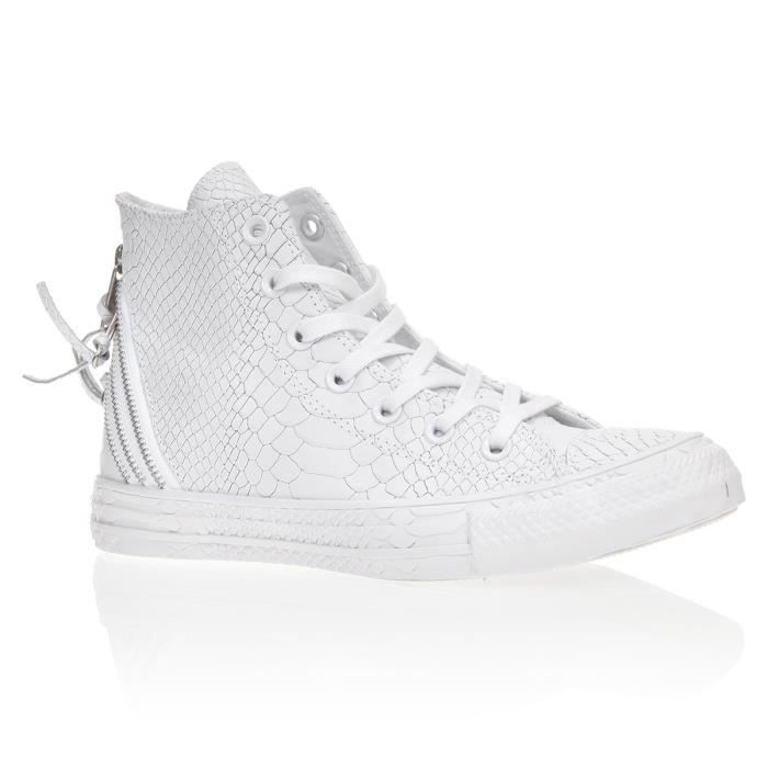 all star cuir blanc