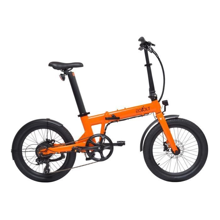 Vélo à assistance électrique Confort pliant 20- - Orange