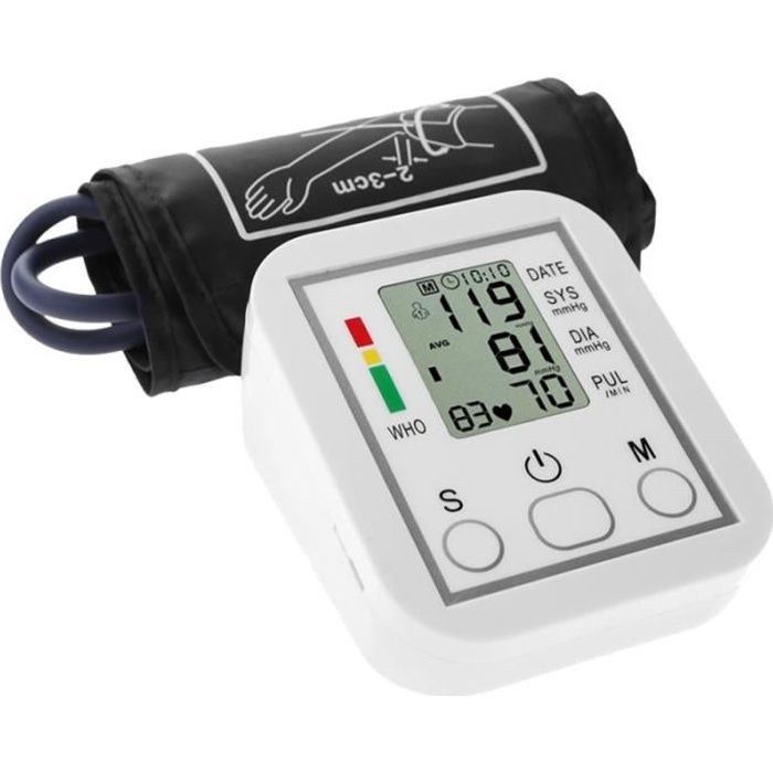 1 PC utile pratique manomètre électronique tensiomètre bras sphygmomanomètre pour la maison MANOMETRE