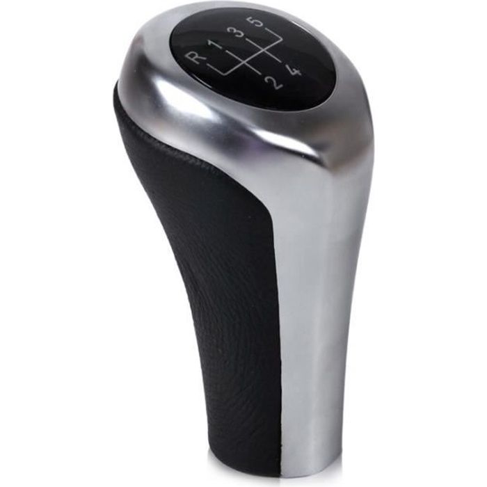 Pommeau Levier de Vitesse 5+R Cuir BMW E60 E61 E63 E81 E82 E90 E91 E92 X1 X3 X5