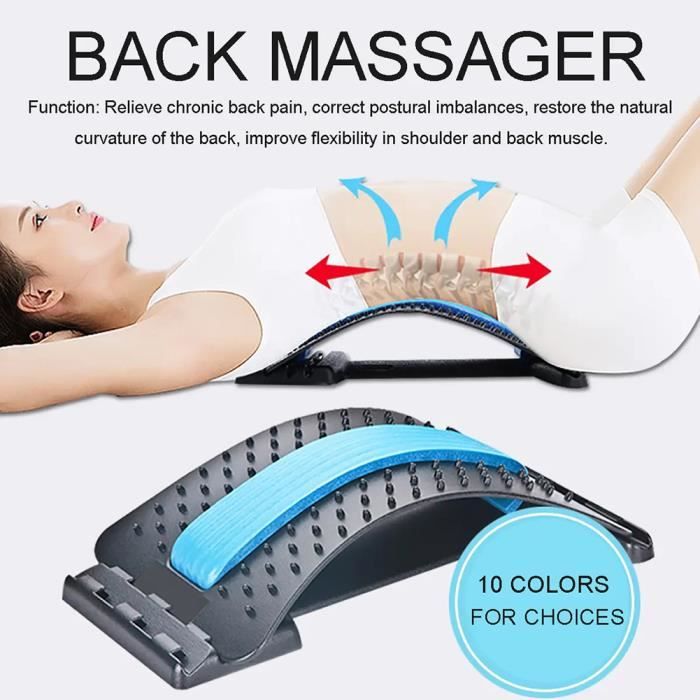 Massage lombaire réglable d'acupuncture de masseur lombaire de soutien dorsal pour le bureau à domicile