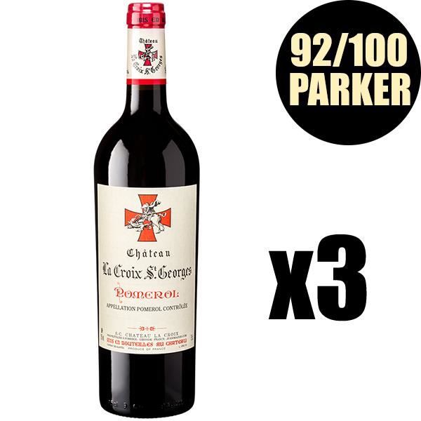 X3 Château La Croix Saint-Georges 2016 75 cl AOC Pomerol Vin Rouge