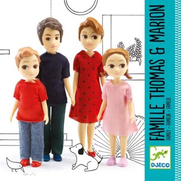 Famille pour maison de poupée Figurines articulées Djeco