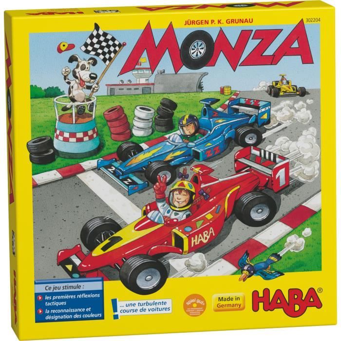 HABA - Monza - Jeu de course sur plateau - Jeu de société - 5 ans et plus, 302204