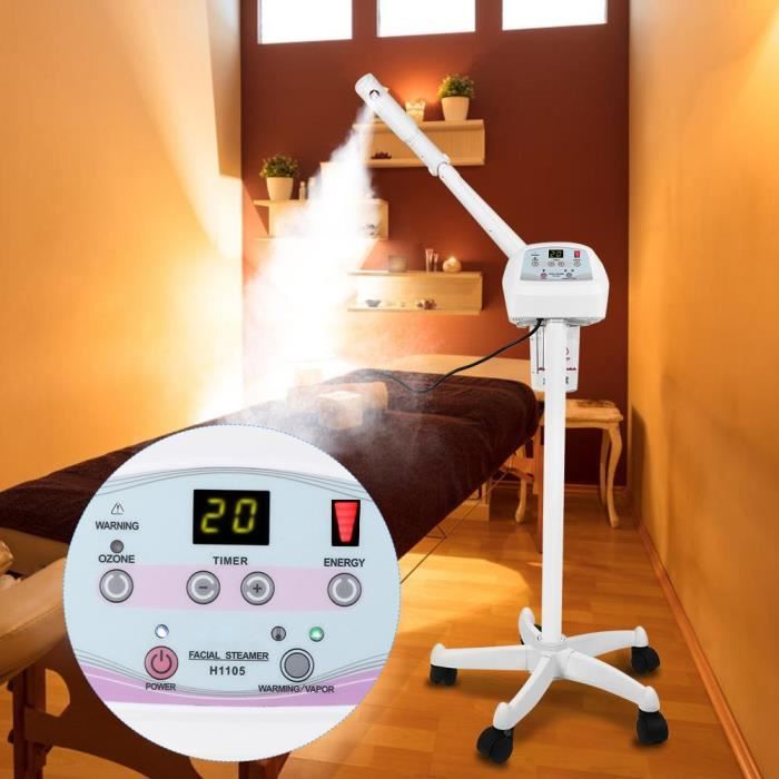 Machine à Vapeur Faciale Instrument de Nano-Vapeur Facial de Stérilisation UV de Spray Chaud(UK Plug 220V)-TIM