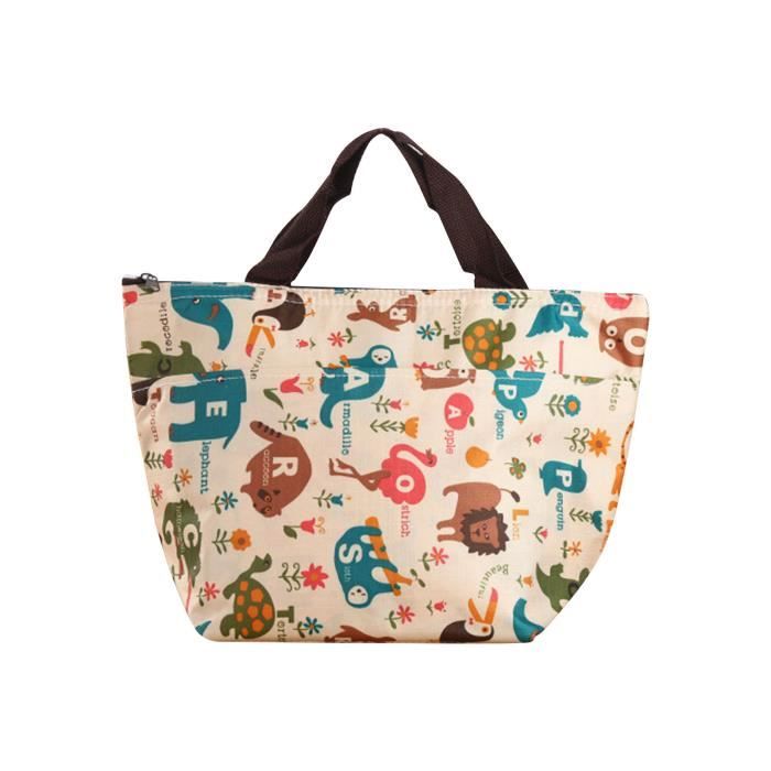 Sac isotherme portable en tissu Oxford Sac isotherme Sac isotherme Sac à lunchJ78
