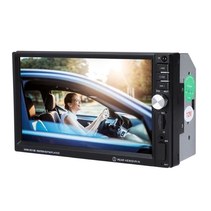 HURRISE multimédia de voiture HD 7 pouces HD MP5-8010B voiture Bluetooth MP5 lecteur MP3 écran tactile voiture multimédia