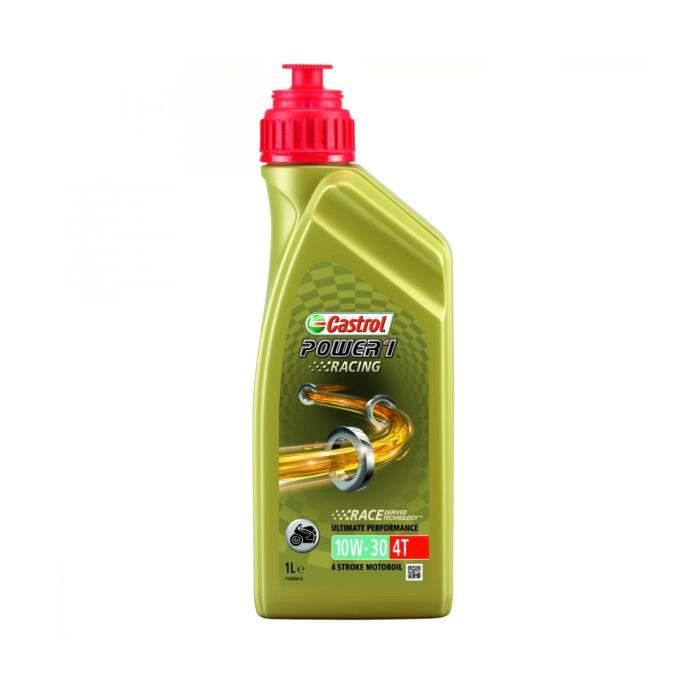 HUILE SYNTHETIC 4 TEMPS 1 LITRE 10W30 POWER 1 RACING CASTROL-2207215