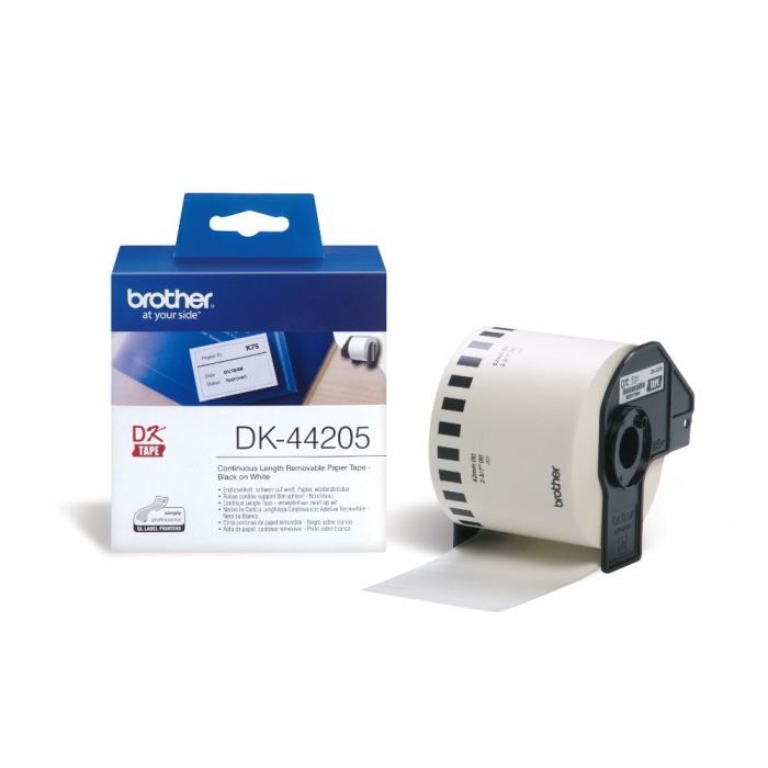 BROTHER Ruban papier P-TOUCH DK-44205 - 62x30,48 mm
