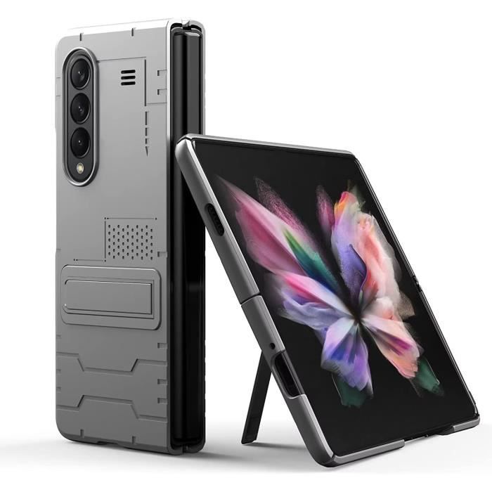 Coque Samsung Galaxy Z Fold 4 5G TPU + PC 2 en 1 Double Antichoc Résistant aux Rayures Siège Support Samsung Galaxy Z Fold H