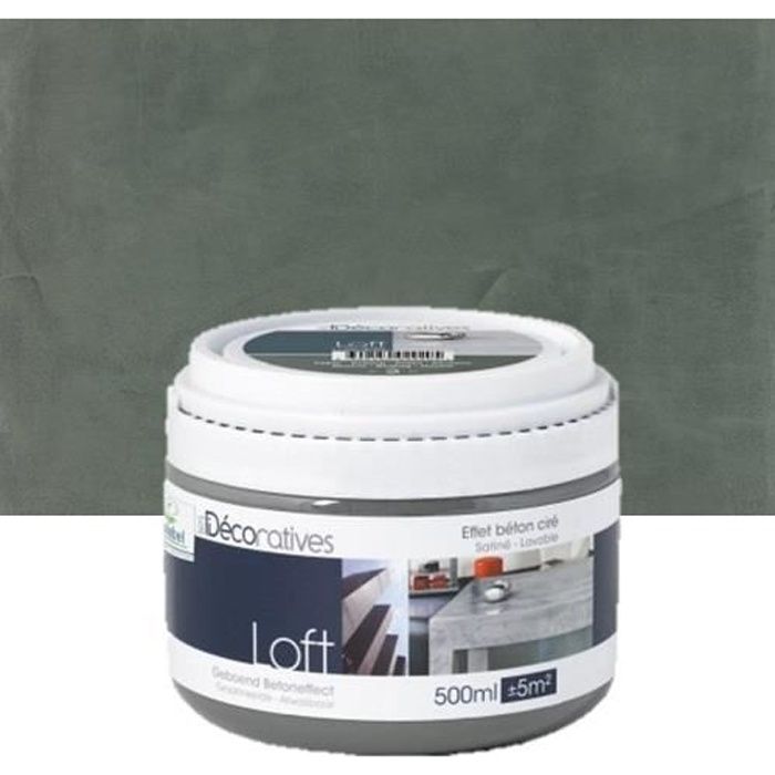 Peinture Loft meuble, effet béton ciré 500ml. L…