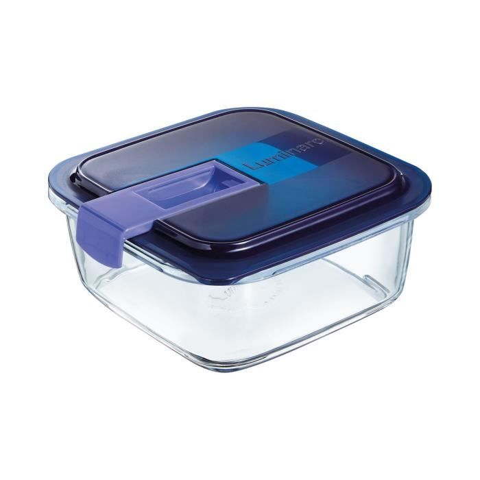 Boîte rectangulaire 76 cl bleue - Easy Box - Luminarc Transparent