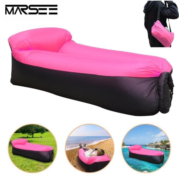 Gonflable Sofa , Excerando Canapé Gonflable Sac à Couchage Matelas Portable Lit en Plein Air pour Camping Plage Extérieur