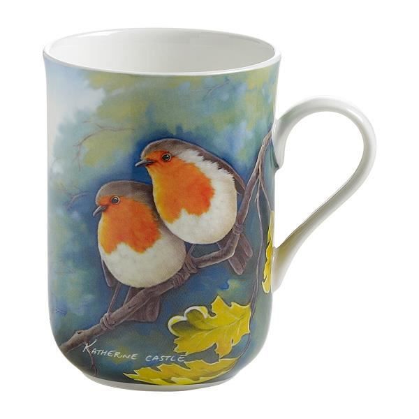 Maxwell & Williams Tasse Porcelaine, Tasse à Café, Tasse, Rouge-gorge, 350 ml, PBW1007
