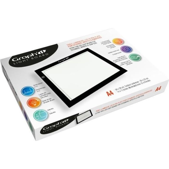 Tablette lumineuse A4 (23x30cm) de Graph'it