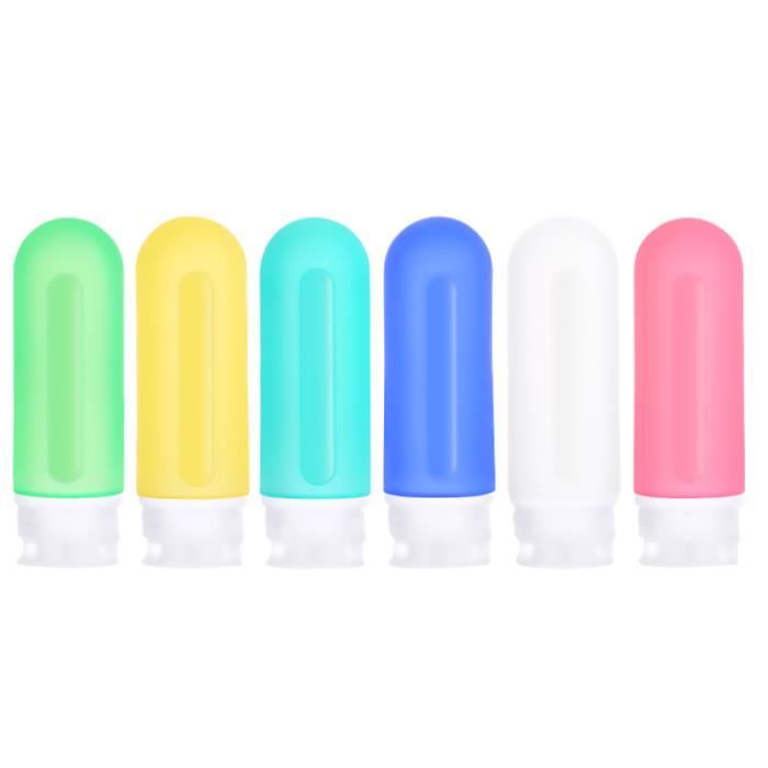 6Pcs Portable Silicone Travel Bottle Set Refillable Leak Proof Empty COFFRET BIBERONS