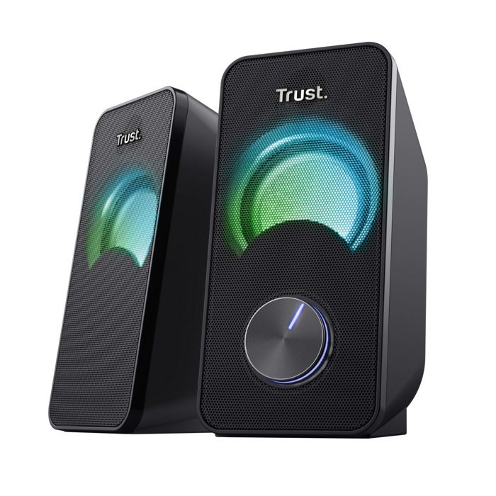 Enceintes PC Trust Arys 2.0 RGB 23120 2.1 filaire 12 W noir 1 pc(s)