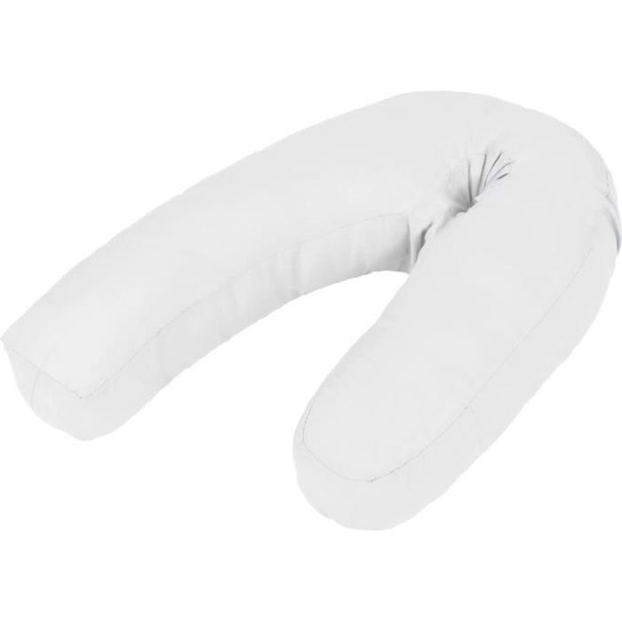 Coussin de grossesse en forme de J 54 x 43 cm Blanc - Allaitement - alimentation - Coussins d'allaitement - Unisexe - Blanc - Blanc
