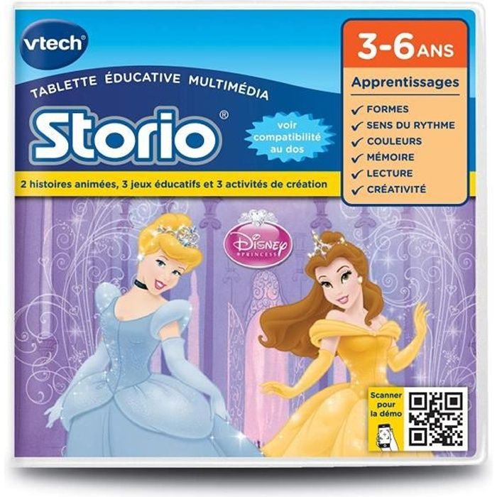 VTECH - Jeu Éducatif Storio - Les Princesses Disney