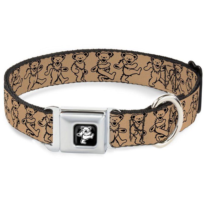 Comparer les prix de Collier Buckle down - DC-WGD003-M - 9-38,1 cm Bear-Dancing Ours Noir/Argent Collier de Chien