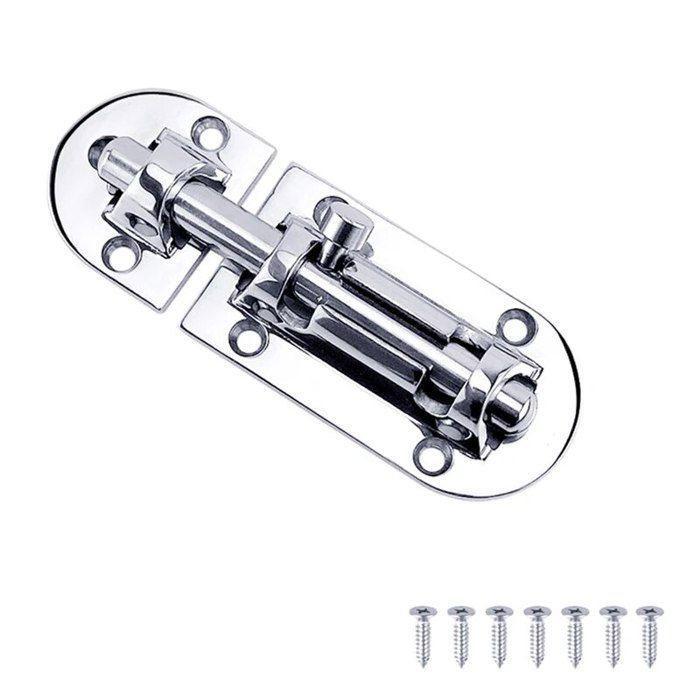 Lot De 5 Verrous à Ressort 2.2 Pouces Gaucher - Acier Inoxydable Uxcell