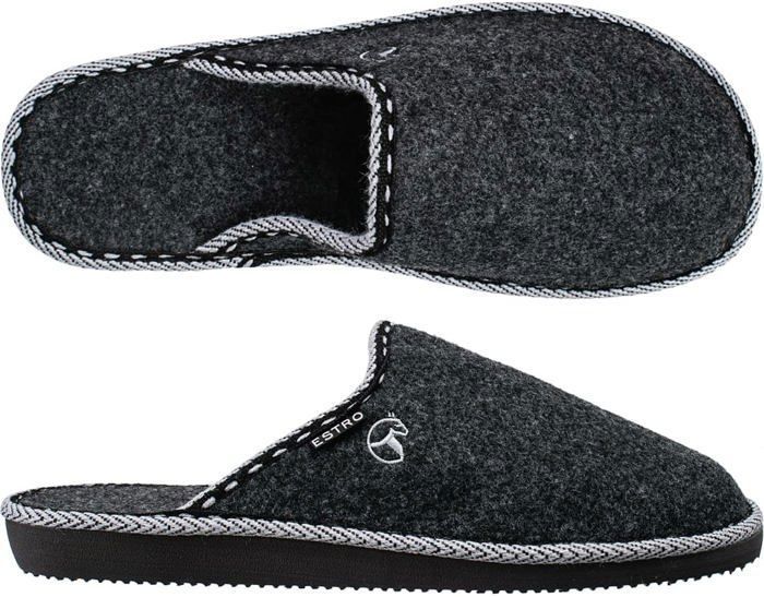 Chaussons Hommes En Feutre Doublés Peau De Mouton - Hiver Chaud - Marque Zelbut - Taille 40 à 46