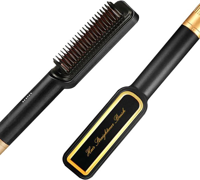 Lisseur Barbe VIKICON Mini - Peigne Chauffant Ionique, 210°C, Câble, Noir - Neuf Sous Blister