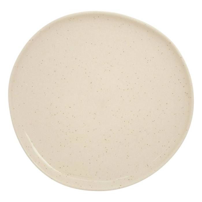 Lot de 6 assiettes plate Wonja crème L27xp264xH21cm - Atmosphera Créateur dintérieur