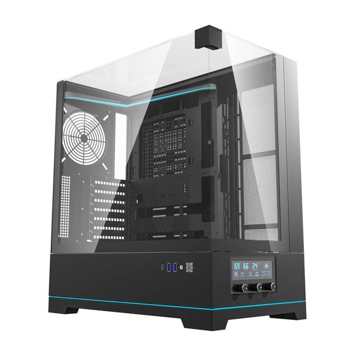 Boîtier PC DARKFLASH DY450 Midi Tower 9 emplacements dextension - vue 2