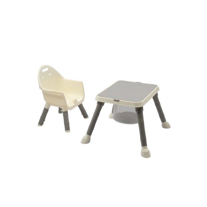 ENSEMBLE TABLE ET CHAISE BEBE - ALIGHTUP - Tables et chaises multifonctionnelles tables de construction tables de graffitis - Gris