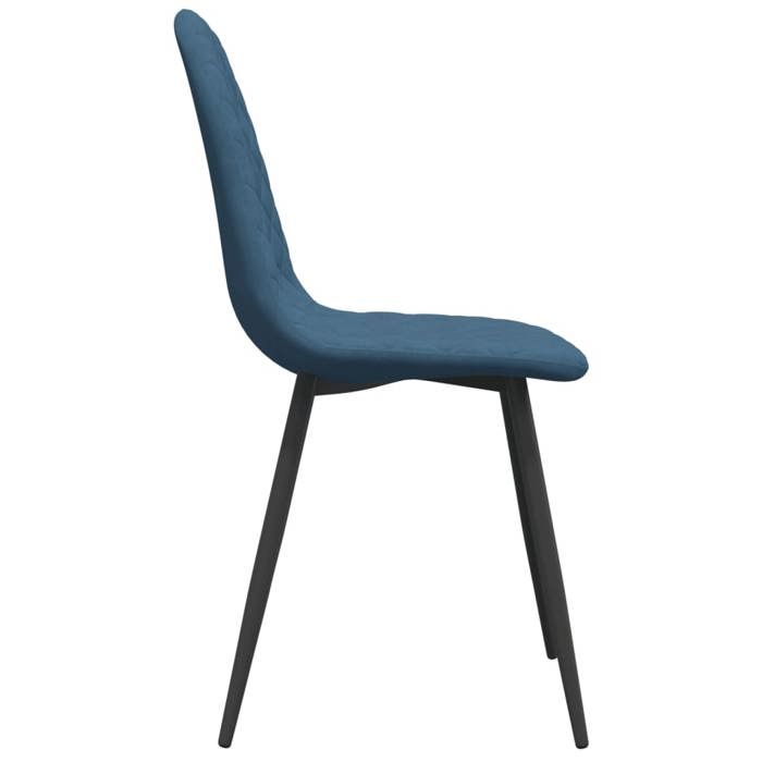 TOP 2026 Chaises à manger (lot de 2) - pour 2 personnes - contemporain - Bleu Velours - 45x53.5x83 cm ccc363