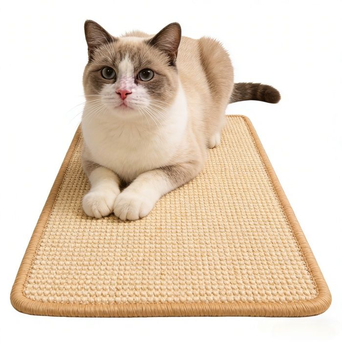 Comparer les prix de Griffoir Chat Sisal Naturel - Résistant - Sans Poussière - Bande Auto-Agrippante - 25x50 cm