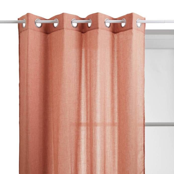 Voilage Paxta 135x240cm terracotta - Atmosphera Créateur dintérieur