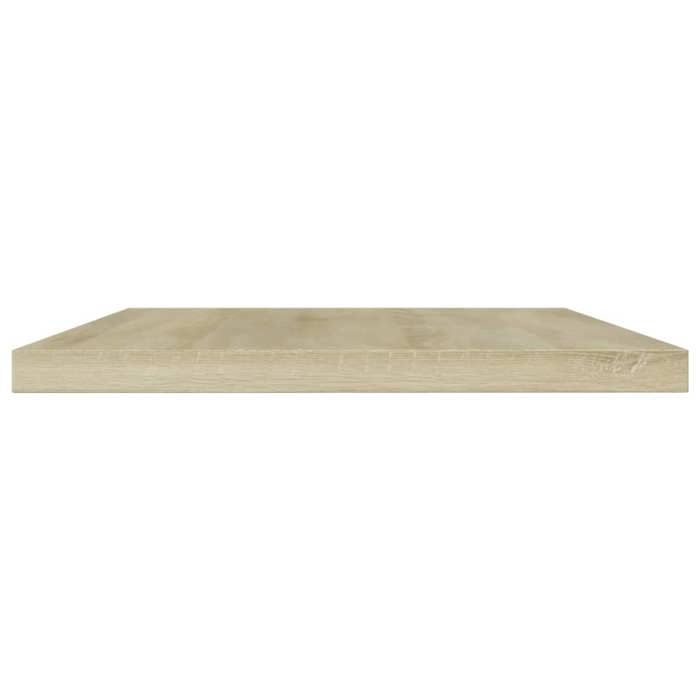 BEAU Panneau de Bibliothèque de rangement - ZENCORE - Organisateur de Livre - Pour Séjour - 4pcs Chêne sonoma 60x10x1 5cm - Agglomér