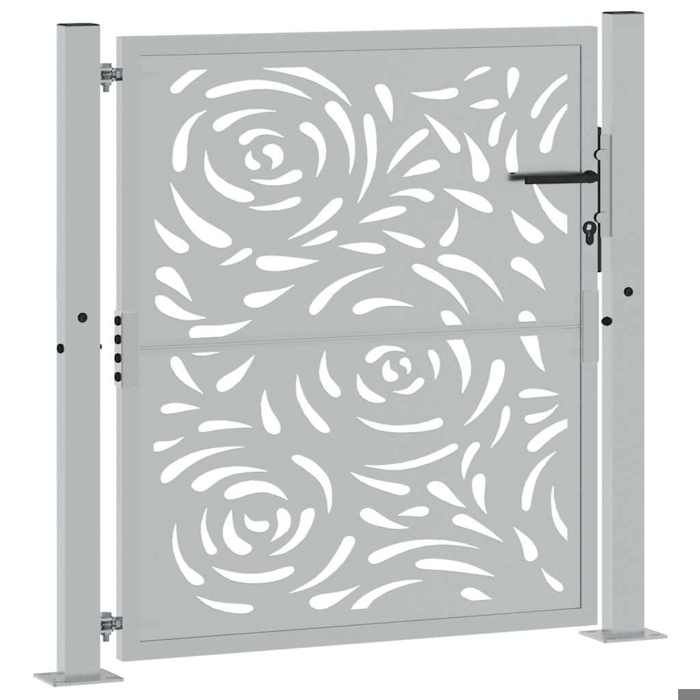 Promotion mars * PORTAIL/PORTILLON - SUNONE - Portail de Jardin - design moderne - MEUBLE JARDIN - 100x100 cm en acier patiné moti