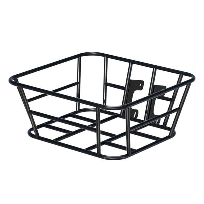 SPATIAL PARROT Panier de Vélo Avant Panier Vélo Résistant à leau Montage Fecile Bike Basket Métal Noir